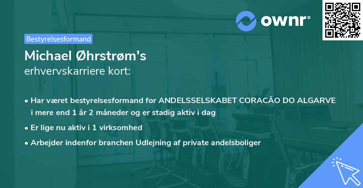 Michael Øhrstrøm's erhvervskarriere kort