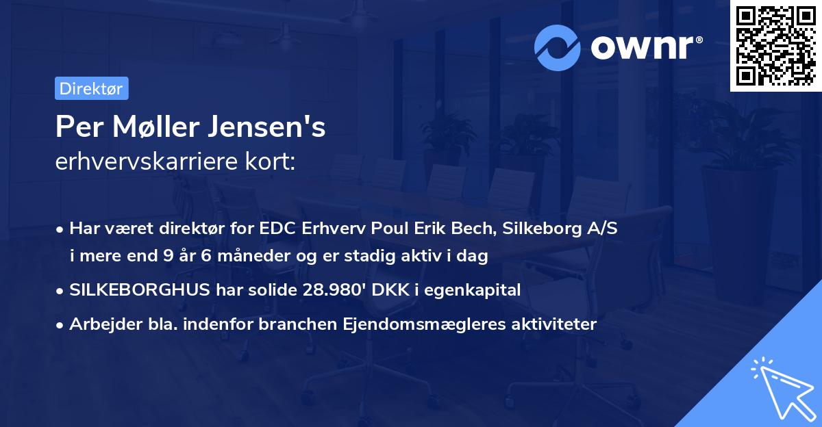 Per Møller Jensen's erhvervskarriere kort
