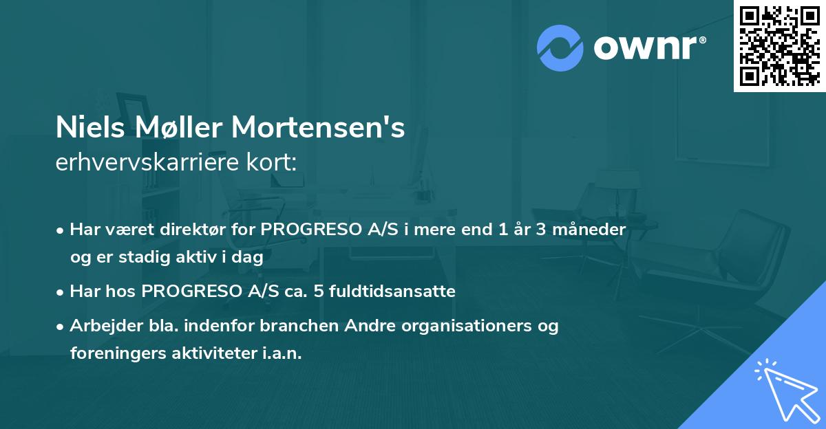 Niels Møller Mortensen's erhvervskarriere kort