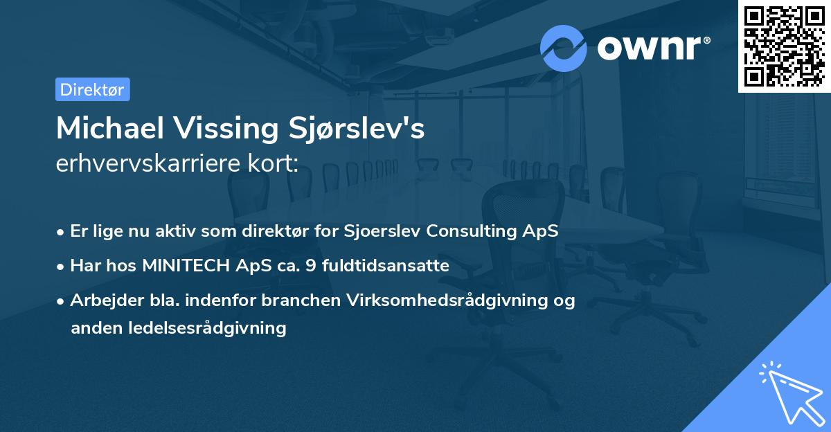 Michael Vissing Sjørslev's erhvervskarriere kort