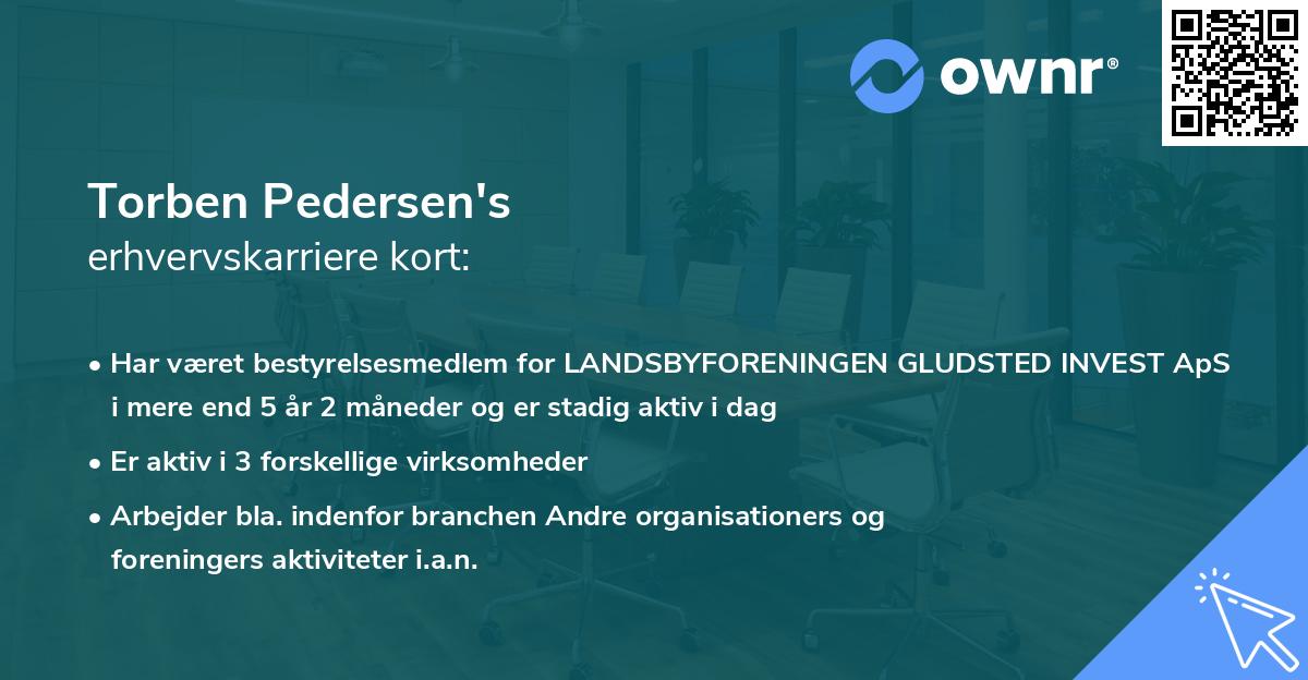 Torben Pedersen's erhvervskarriere kort
