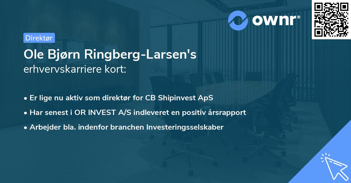 Ole Bjørn Ringberg-Larsen's erhvervskarriere kort