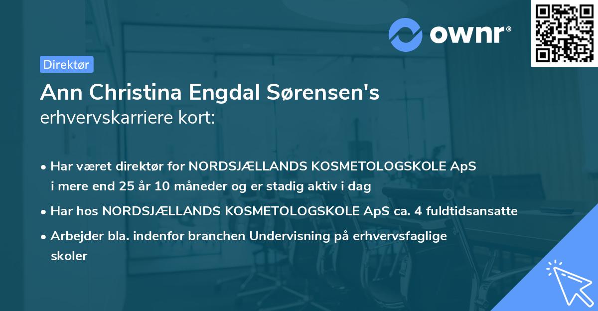 Ann Christina Engdal Sørensen's erhvervskarriere kort