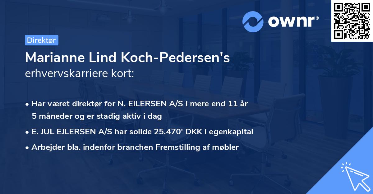 Marianne Lind Koch-Pedersen's erhvervskarriere kort