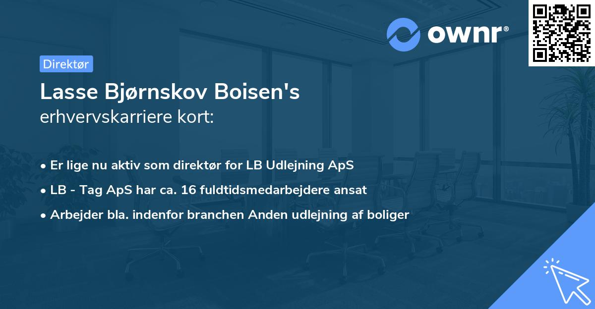 Lasse Bjørnskov Boisen's erhvervskarriere kort