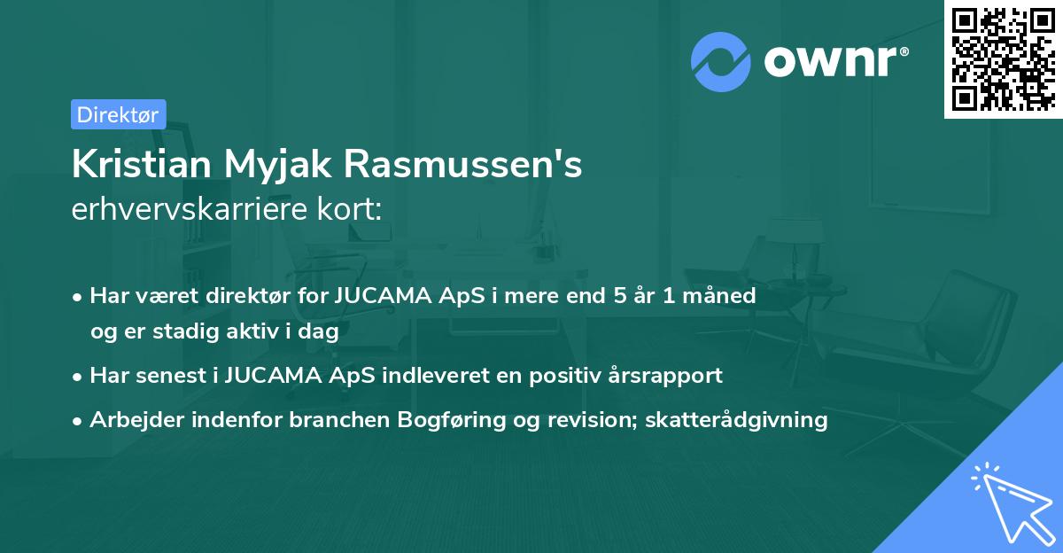 Kristian Myjak Rasmussen's erhvervskarriere kort