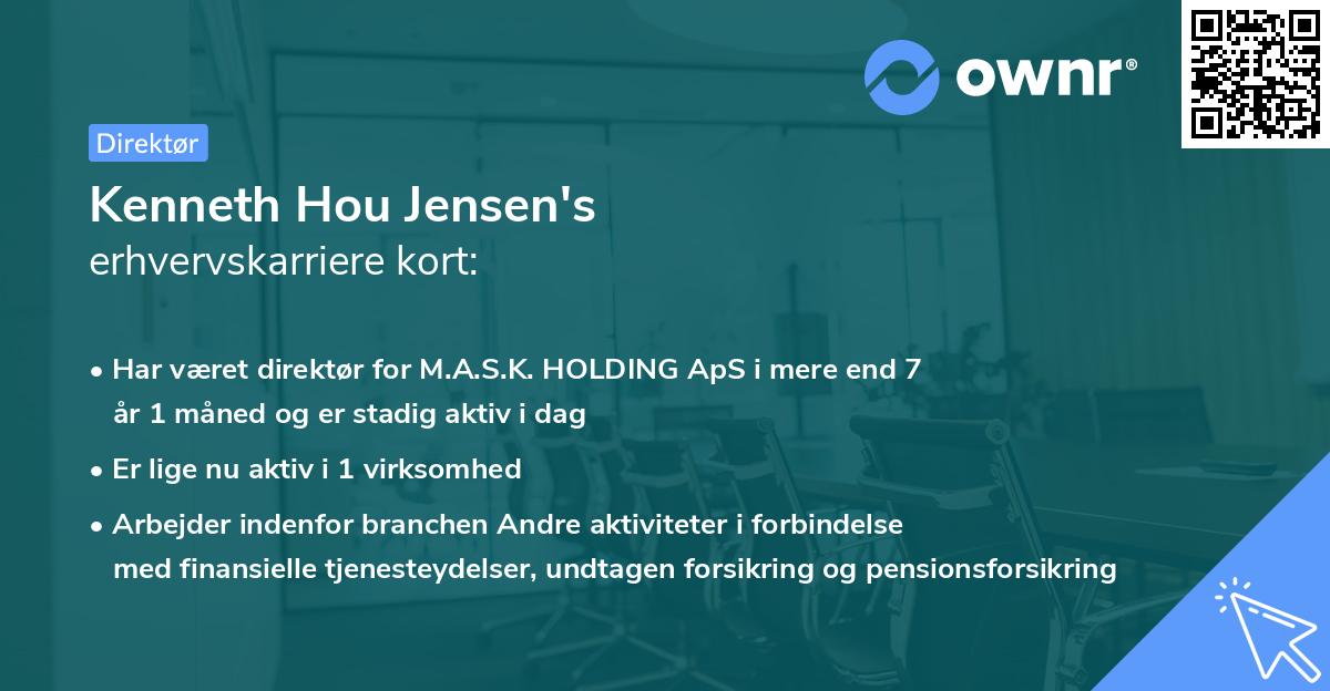 Kenneth Hou Jensen's erhvervskarriere kort