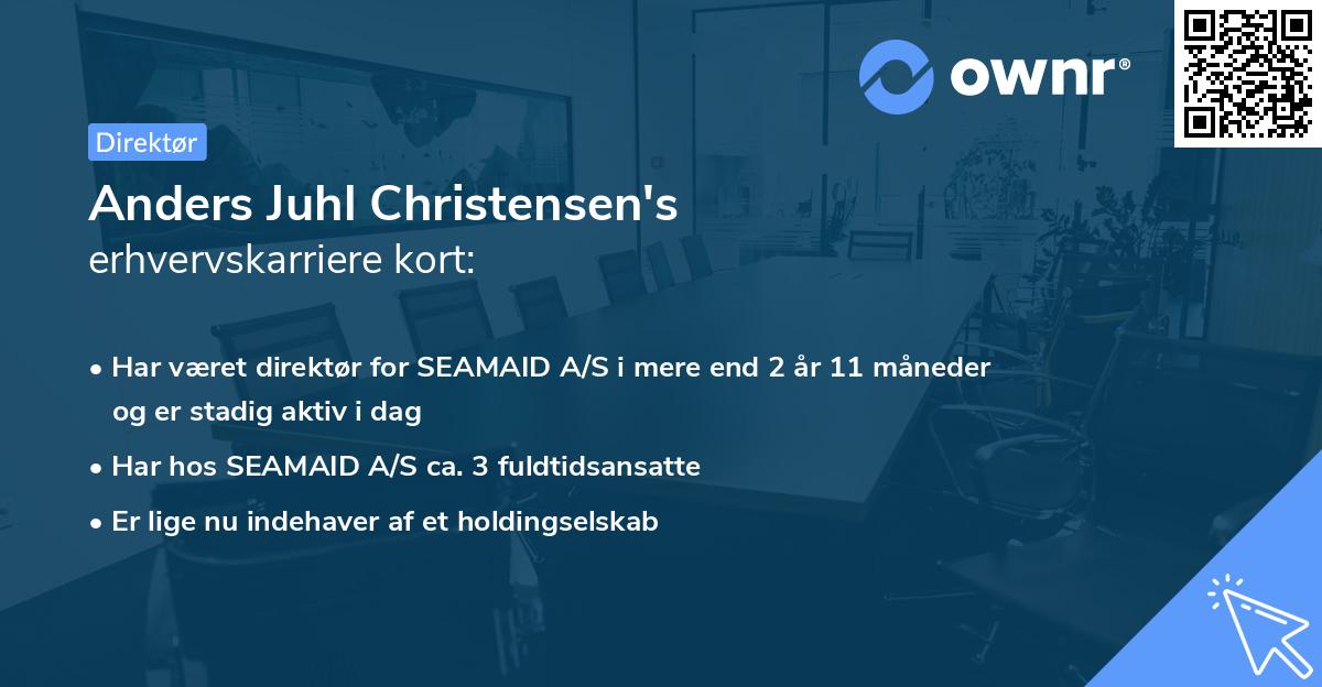 Anders Juhl Christensen's erhvervskarriere kort