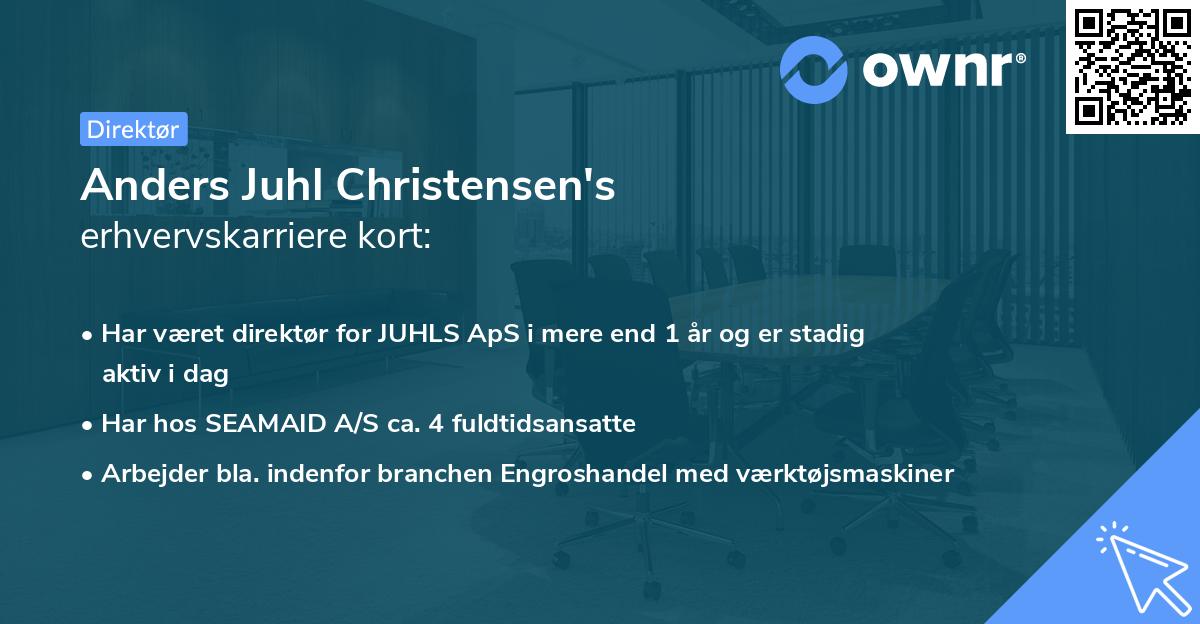 Anders Juhl Christensen's erhvervskarriere kort