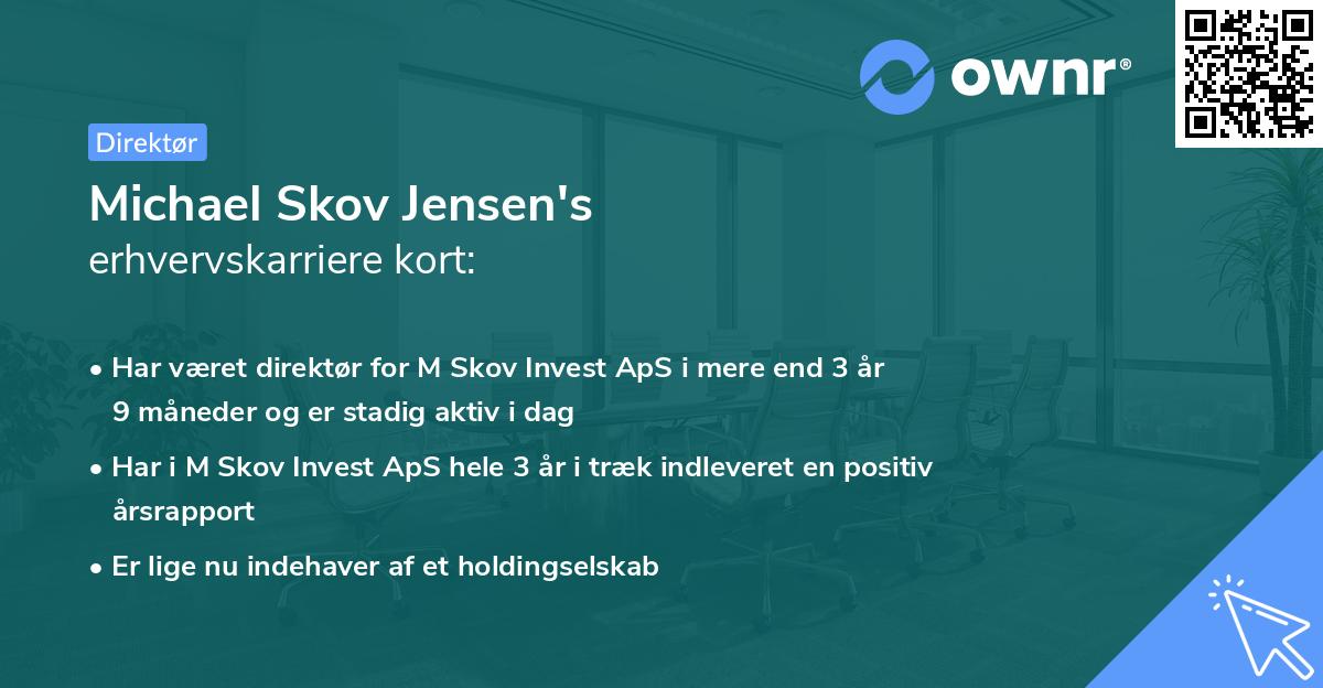 Michael Skov Jensen's erhvervskarriere kort