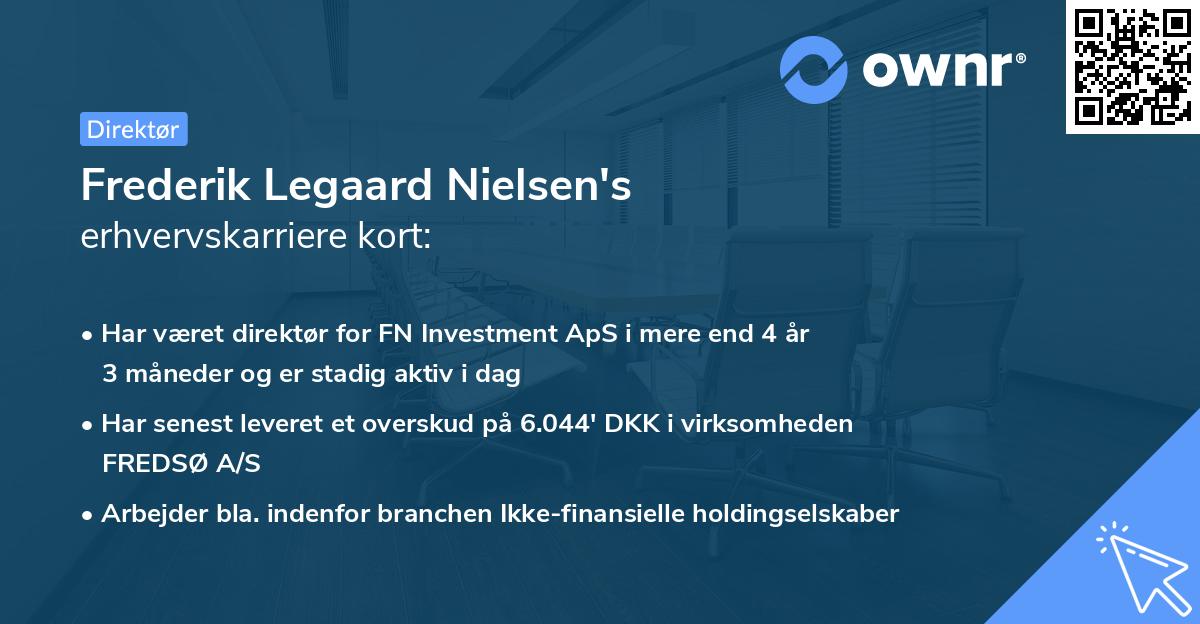 Frederik Legaard Nielsen's erhvervskarriere kort