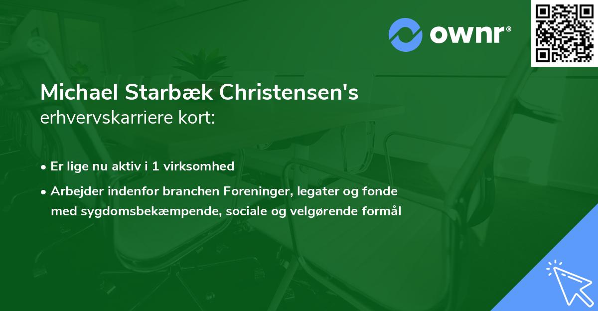 Michael Starbæk Christensen's erhvervskarriere kort