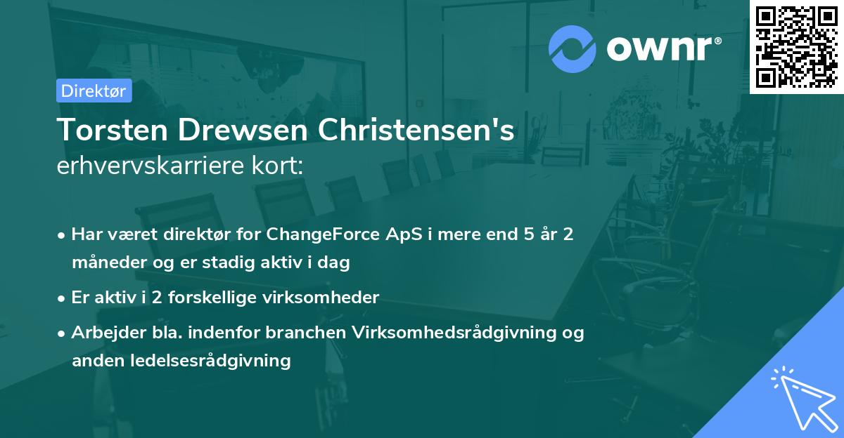 Torsten Drewsen Christensen's erhvervskarriere kort