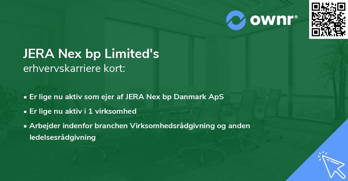 JERA Nex bp Limited's erhvervskarriere kort