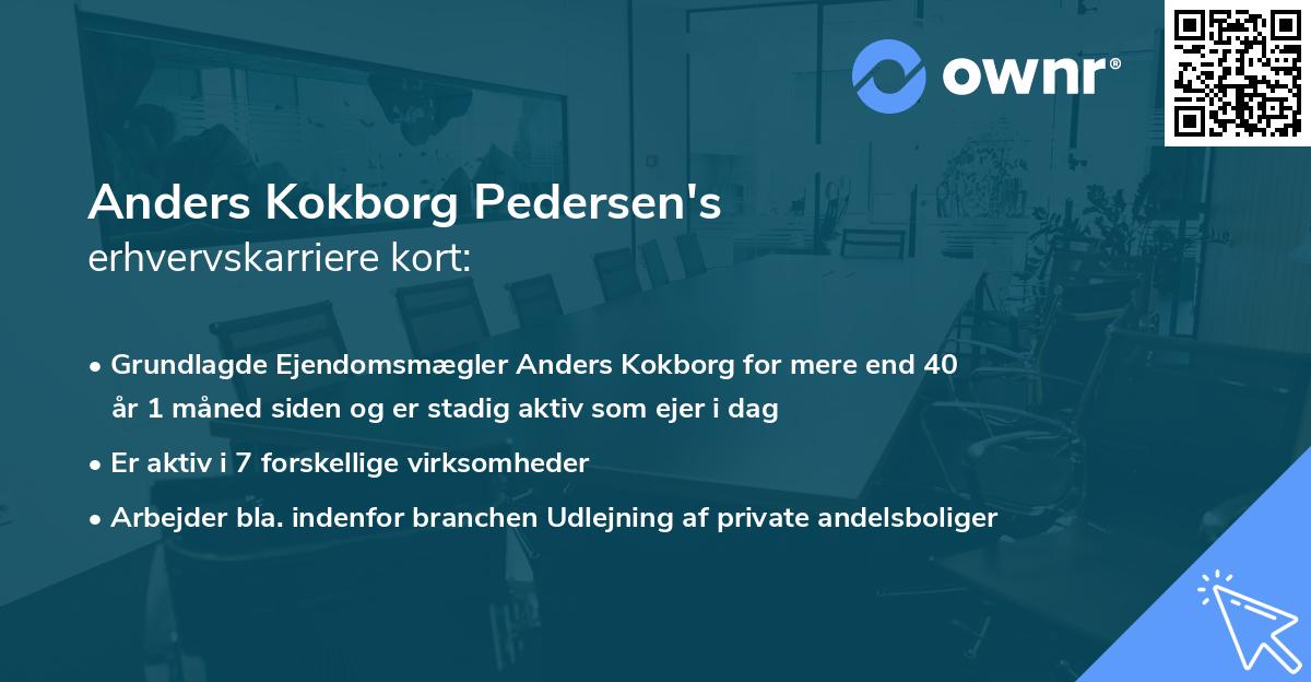 Anders Kokborg Pedersen's erhvervskarriere kort