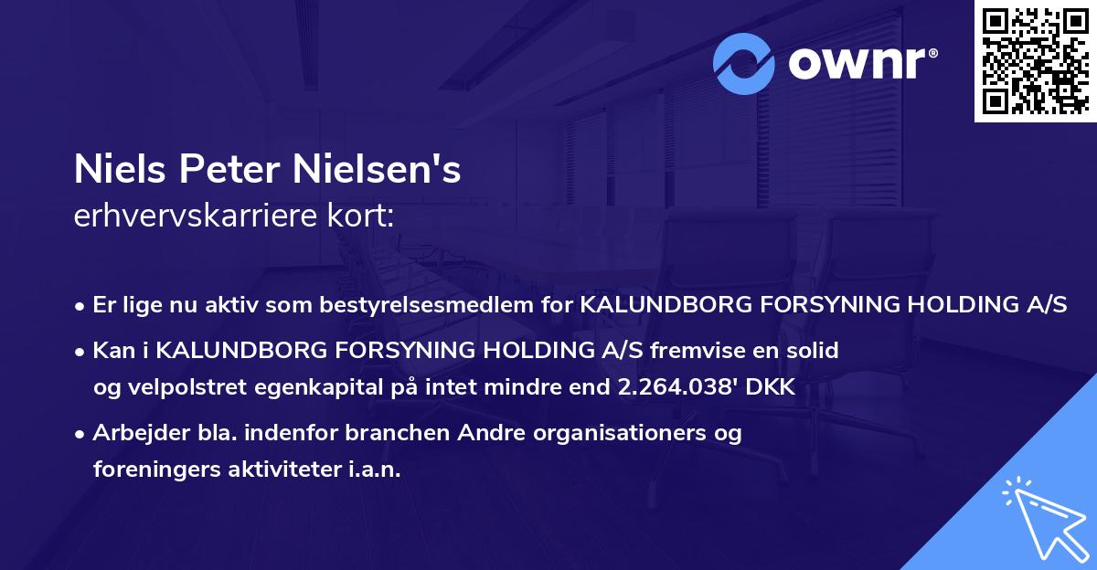 Niels Peter Nielsen's erhvervskarriere kort