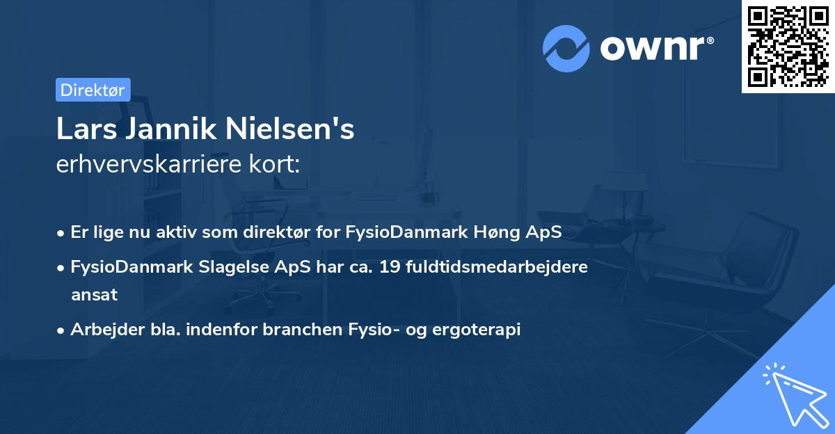 Lars Jannik Nielsen's erhvervskarriere kort