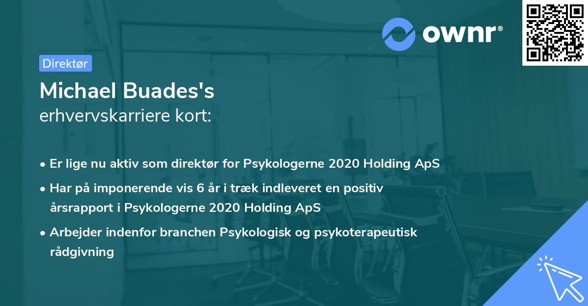 Michael Buades's erhvervskarriere kort