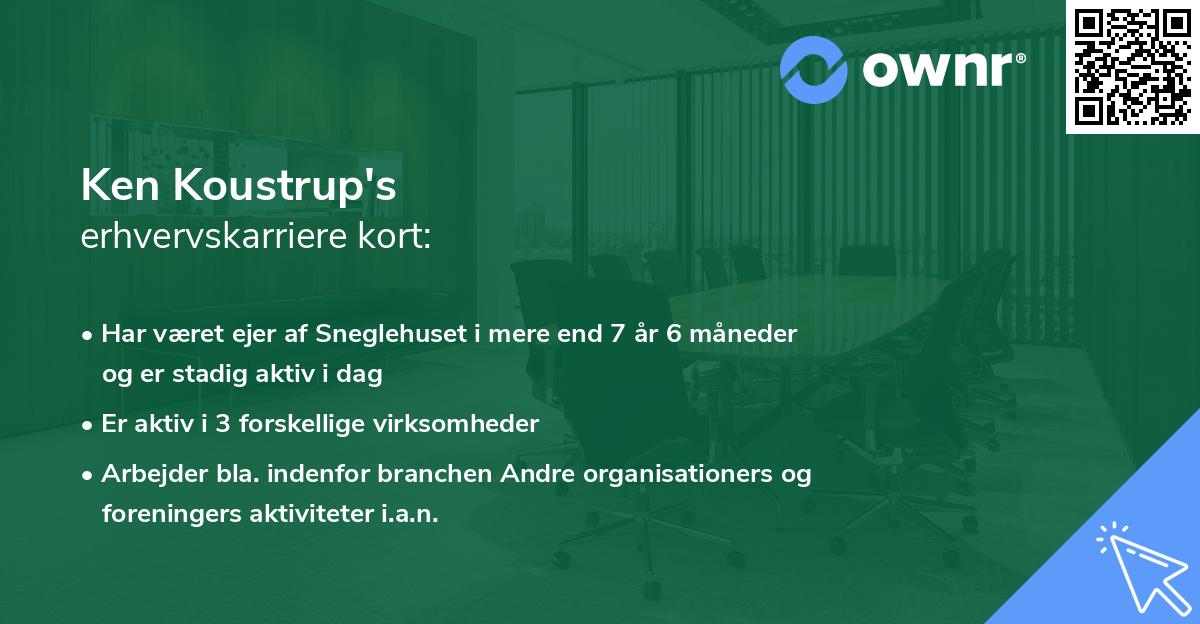 Ken Koustrup's erhvervskarriere kort