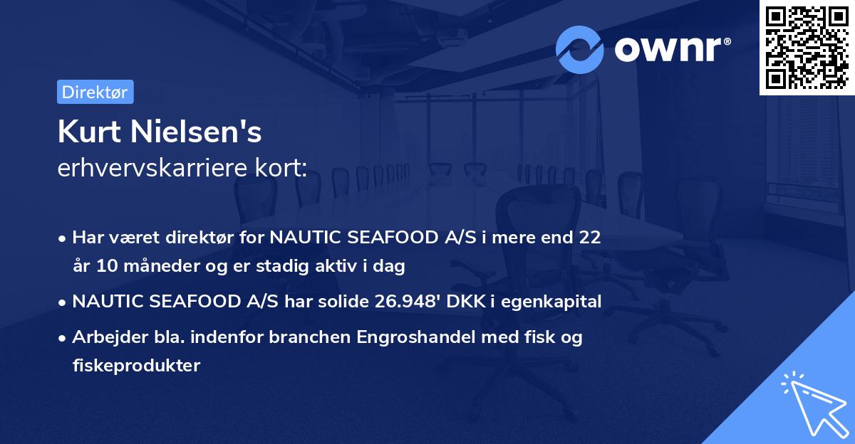 Kurt Nielsen's erhvervskarriere kort