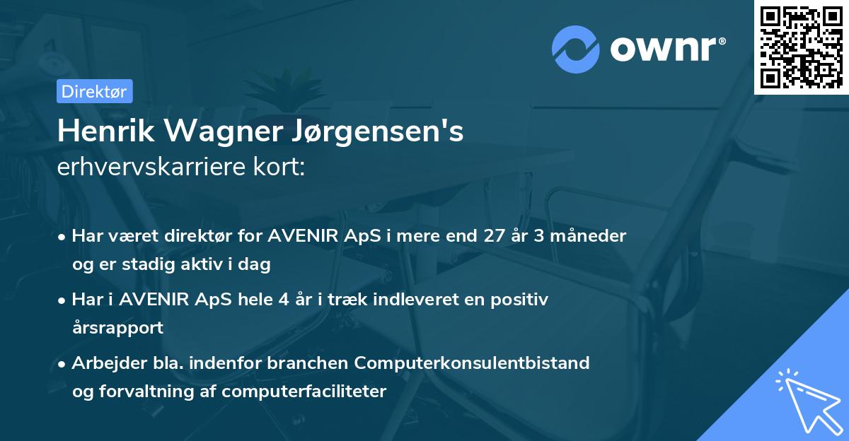 Henrik Wagner Jørgensen's erhvervskarriere kort