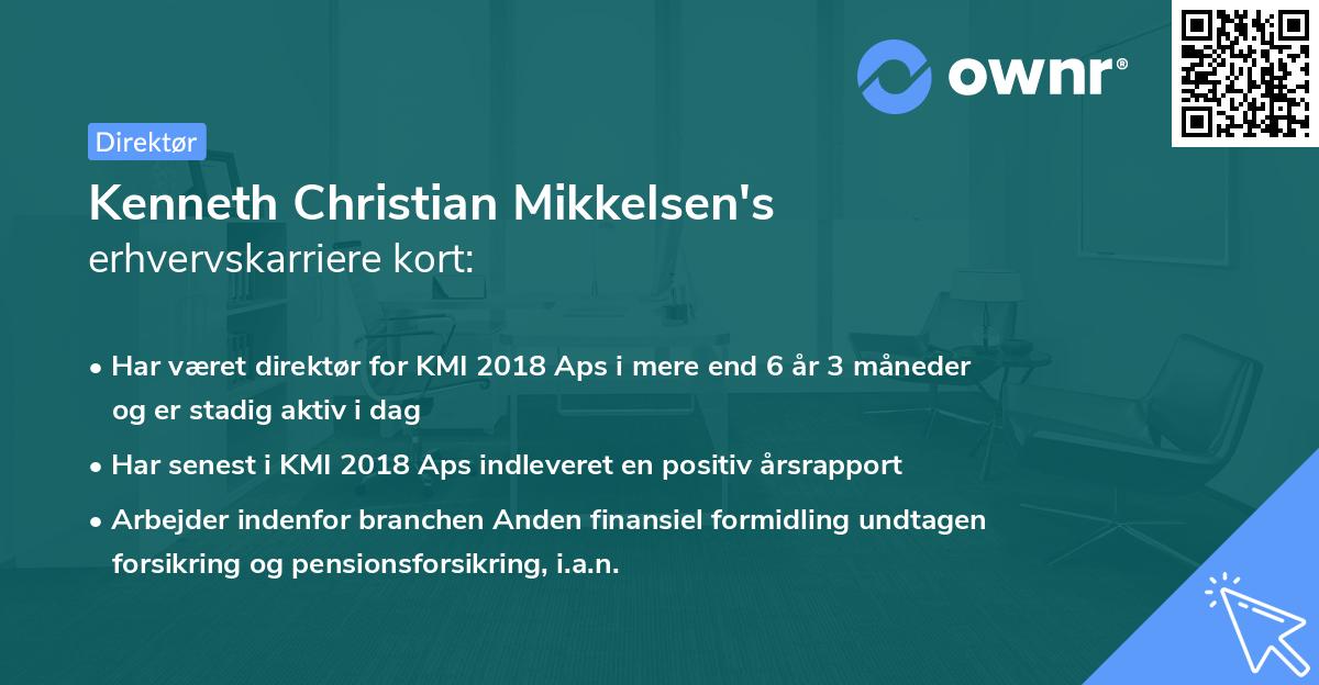 Kenneth Christian Mikkelsen's erhvervskarriere kort