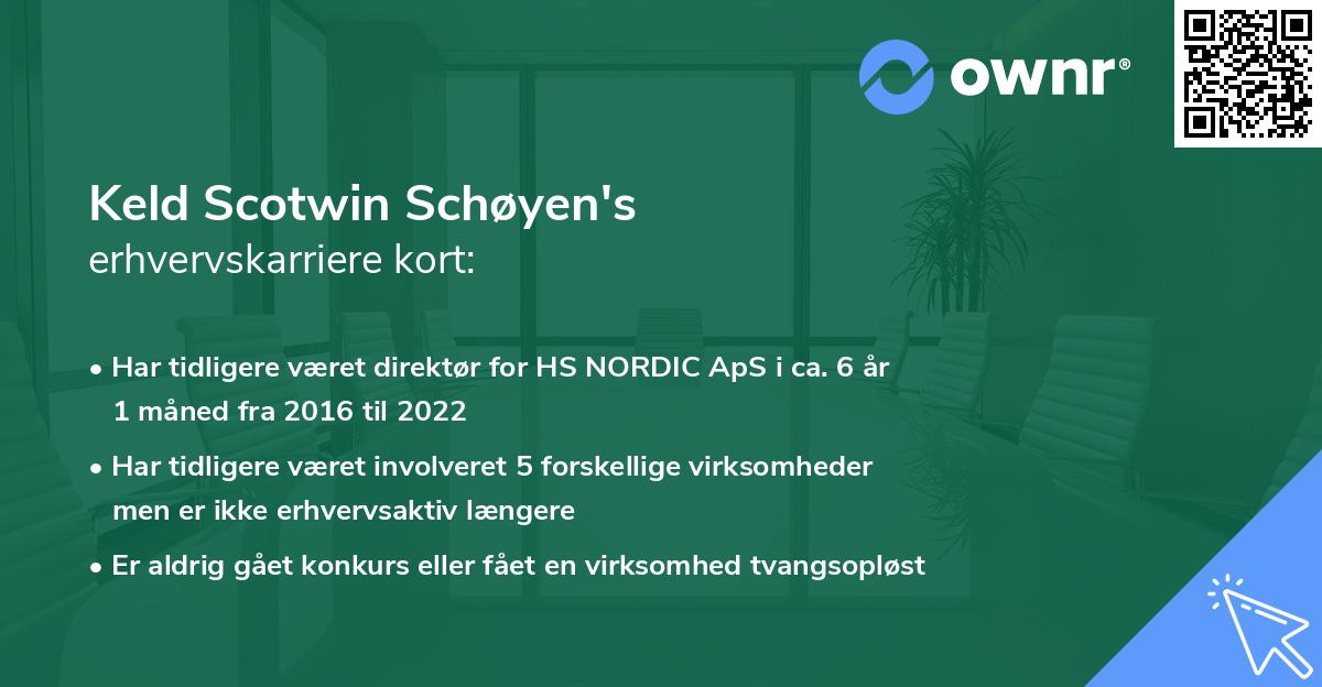 Keld Scotwin Schøyen's erhvervskarriere kort