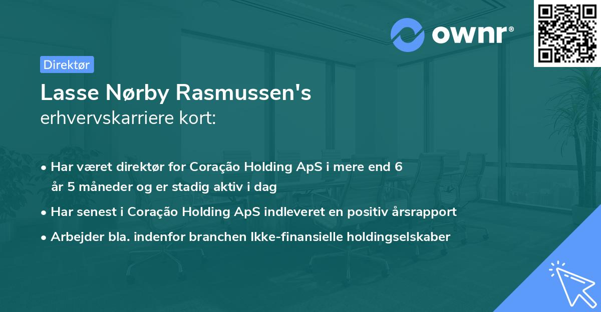 Lasse Nørby Rasmussen's erhvervskarriere kort