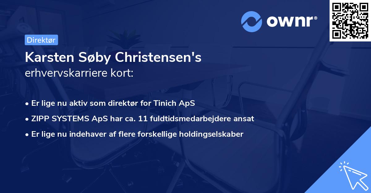 Karsten Søby Christensen's erhvervskarriere kort