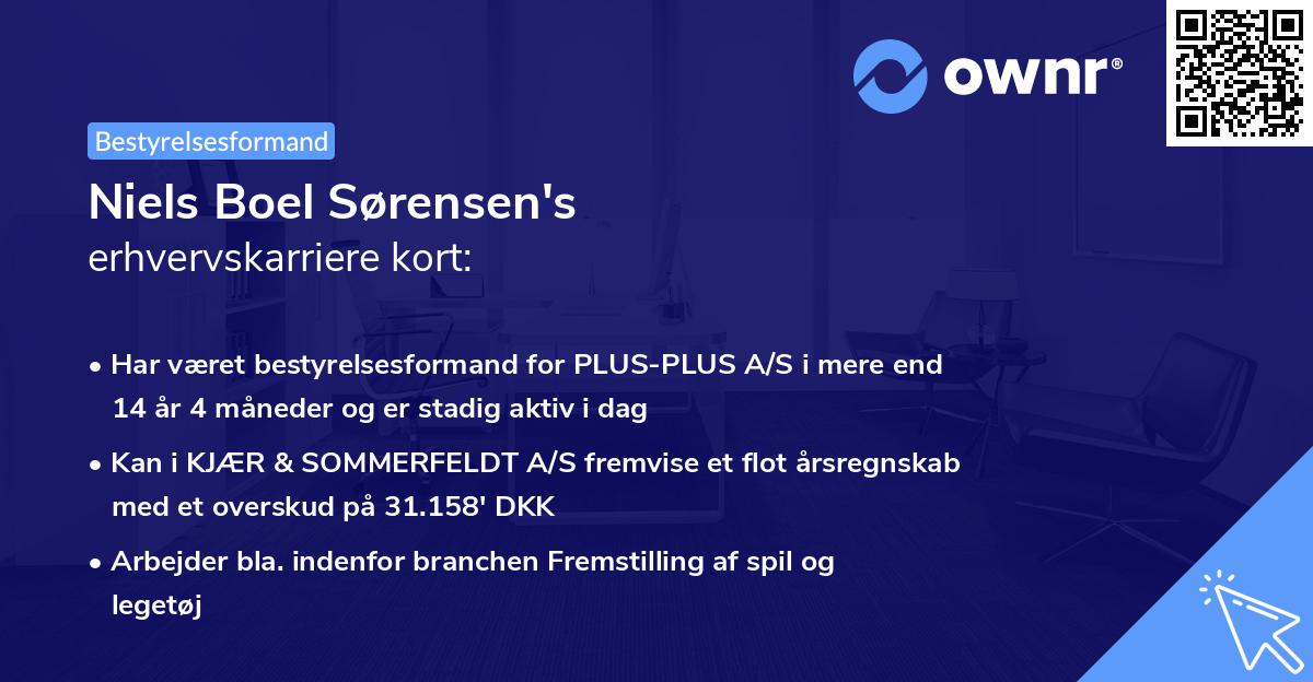 Niels Boel Sørensen's erhvervskarriere kort
