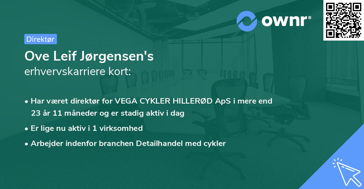 Ove Leif Jørgensen's erhvervskarriere kort
