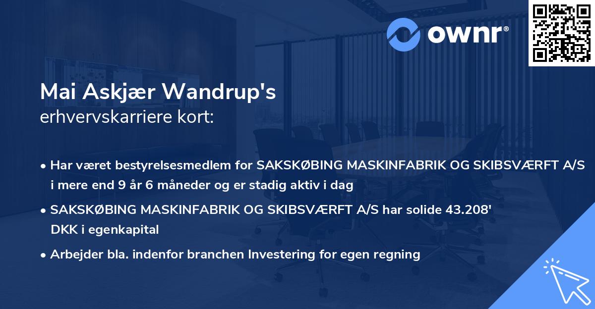 Mai Askjær Wandrup's erhvervskarriere kort