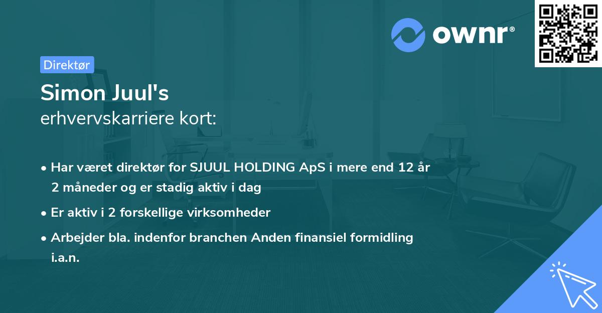 Simon Juul's erhvervskarriere kort