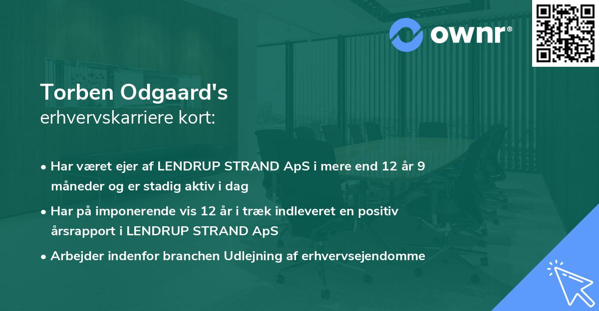 Torben Odgaard's erhvervskarriere kort