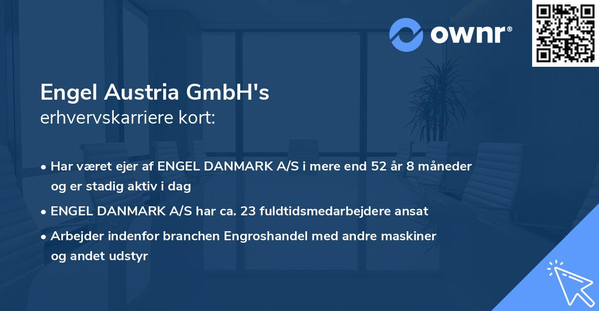 Engel Austria GmbH's erhvervskarriere kort