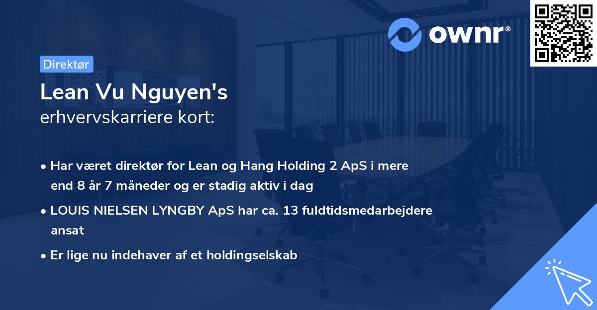 Lean Vu Nguyen's erhvervskarriere kort