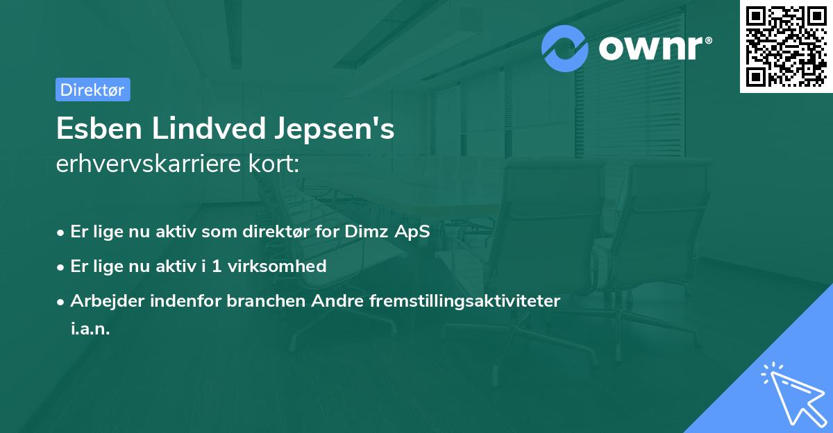 Esben Lindved Jepsen's erhvervskarriere kort