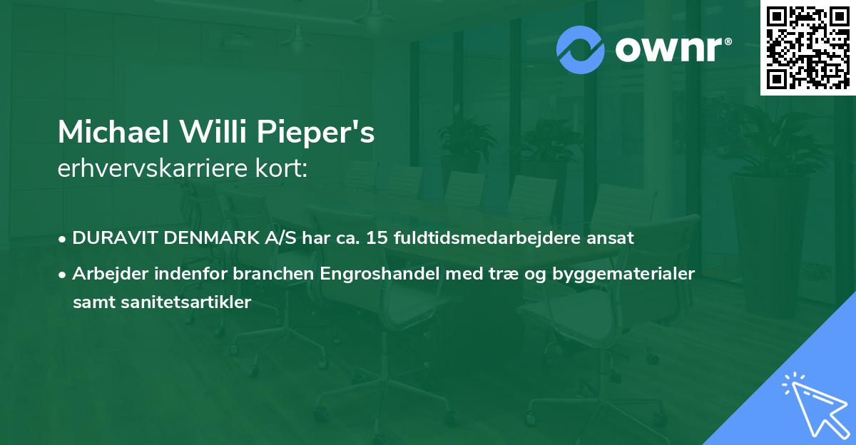 Michael Willi Pieper's erhvervskarriere kort