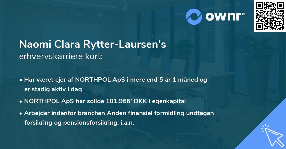 Naomi Clara Rytter-Laursen's erhvervskarriere kort