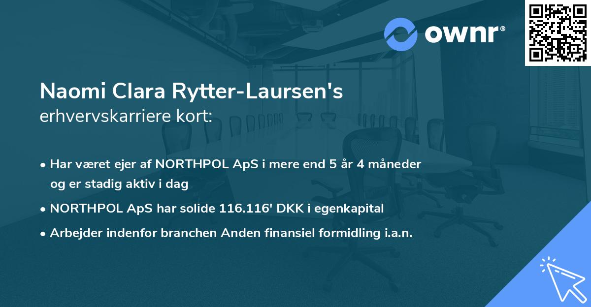 Naomi Clara Rytter-Laursen's erhvervskarriere kort