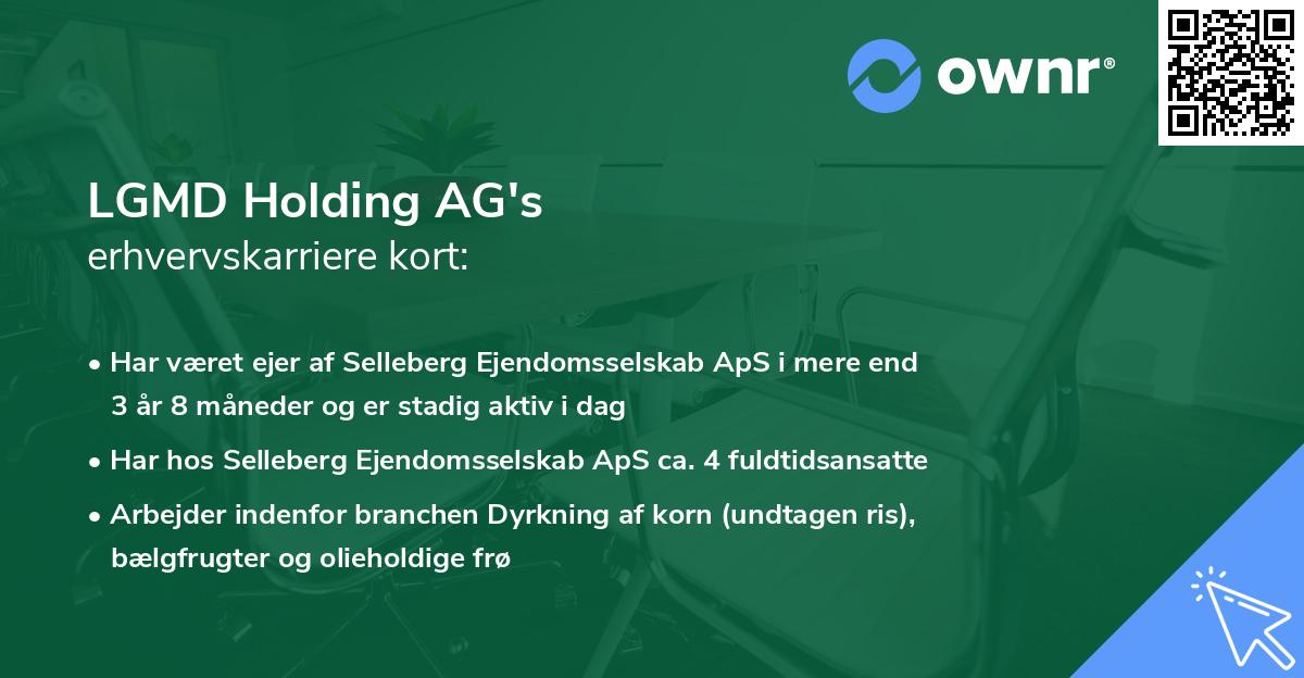 LGMD Holding AG's erhvervskarriere kort