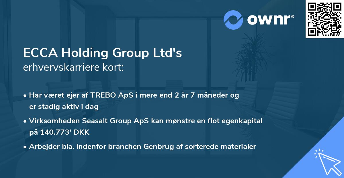 ECCA Holding Group Ltd's erhvervskarriere kort