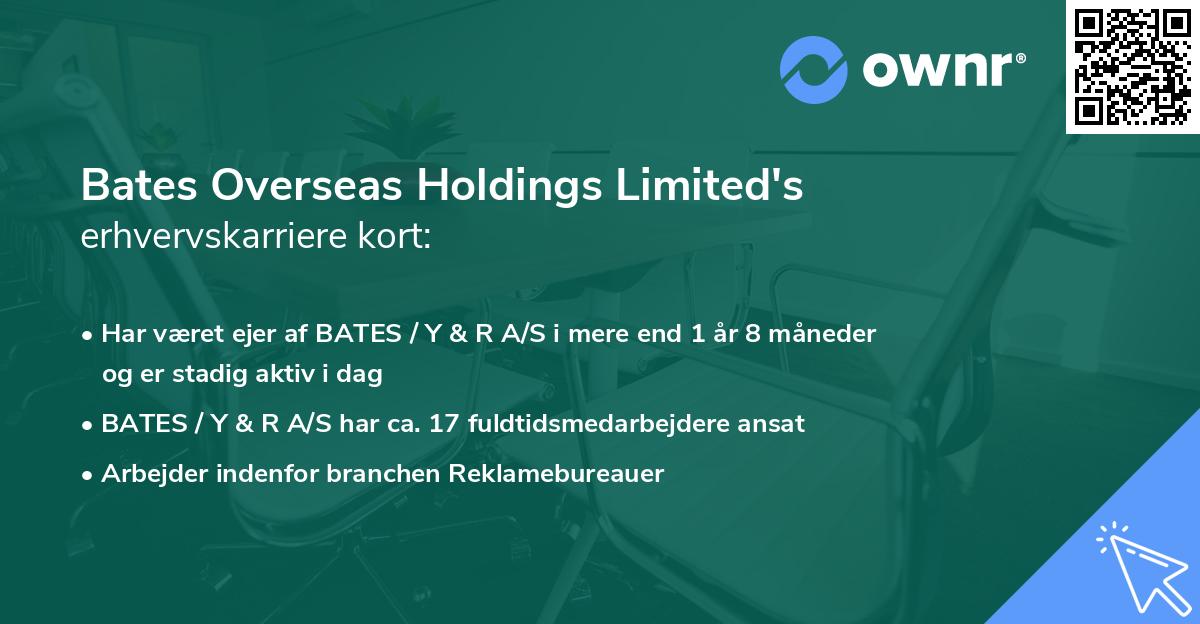 Bates Overseas Holdings Limited's erhvervskarriere kort