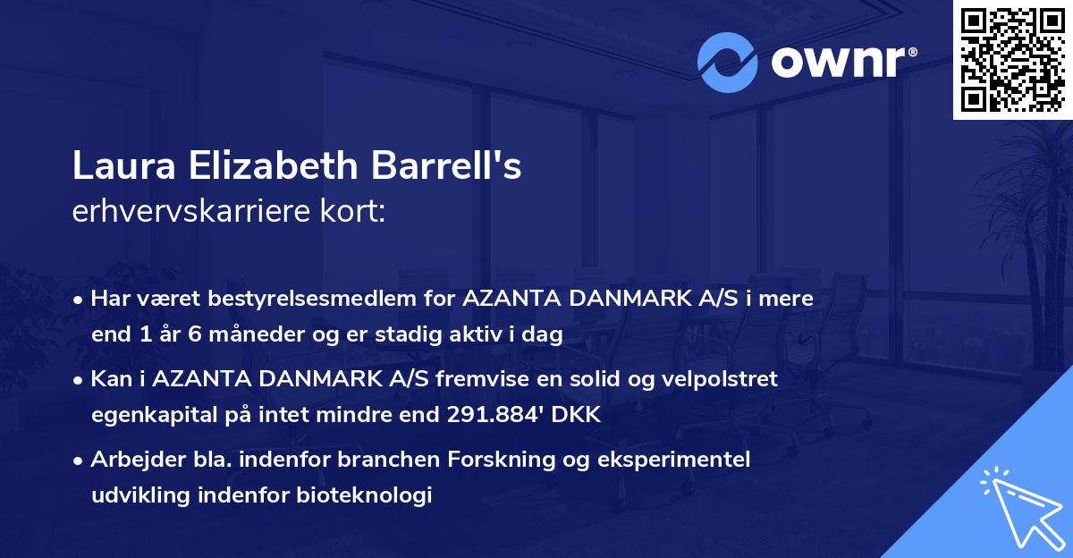 Laura Elizabeth Barrell's erhvervskarriere kort