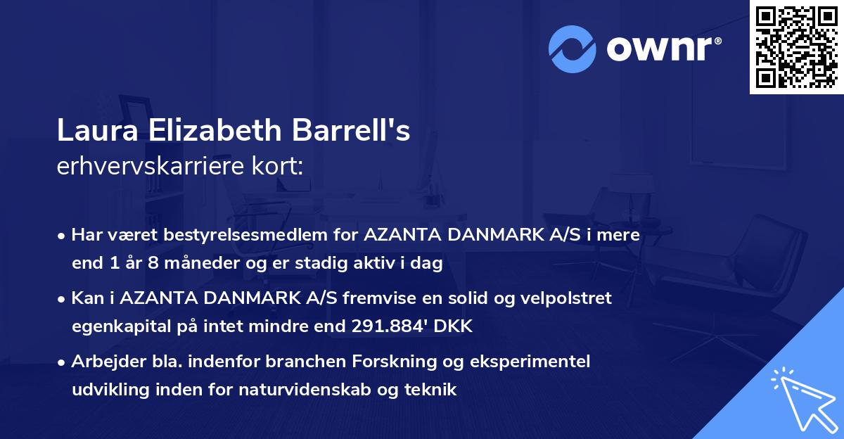 Laura Elizabeth Barrell's erhvervskarriere kort