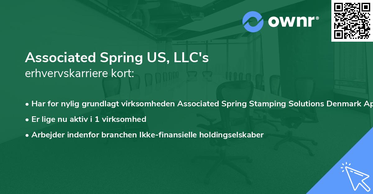 Associated Spring US, LLC's erhvervskarriere kort