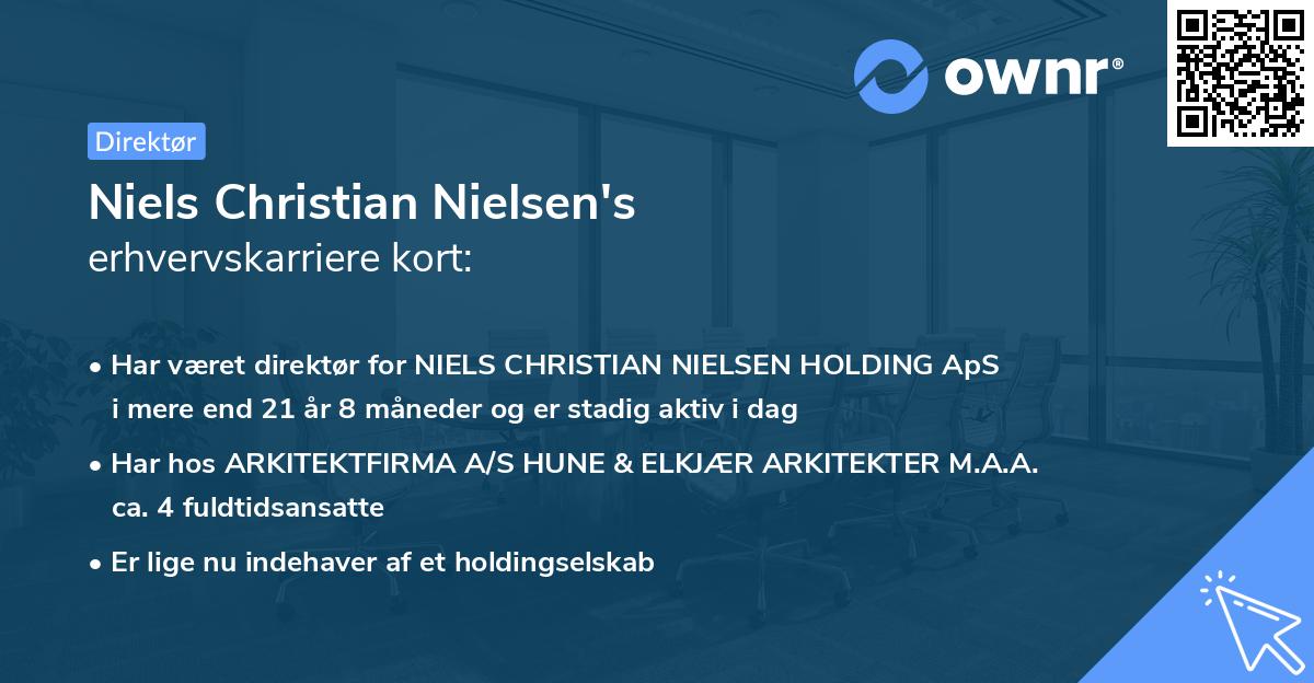 Niels Christian Nielsen's erhvervskarriere kort