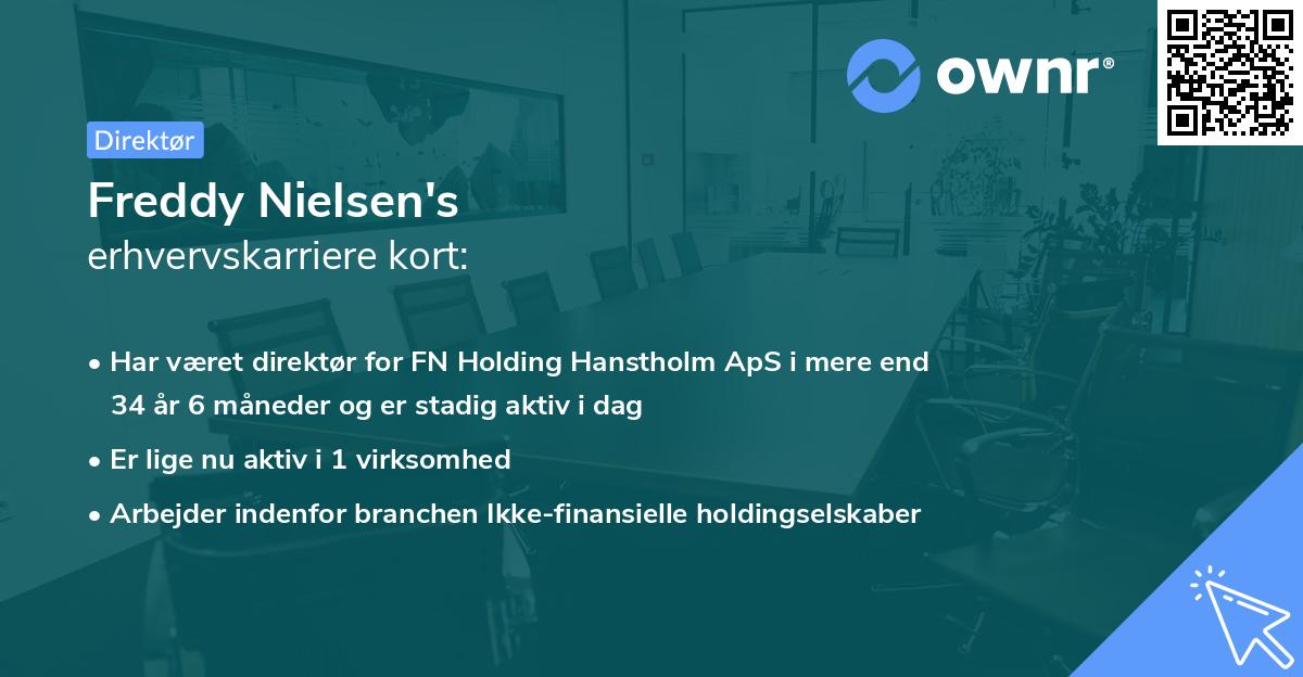 Freddy Nielsen's erhvervskarriere kort