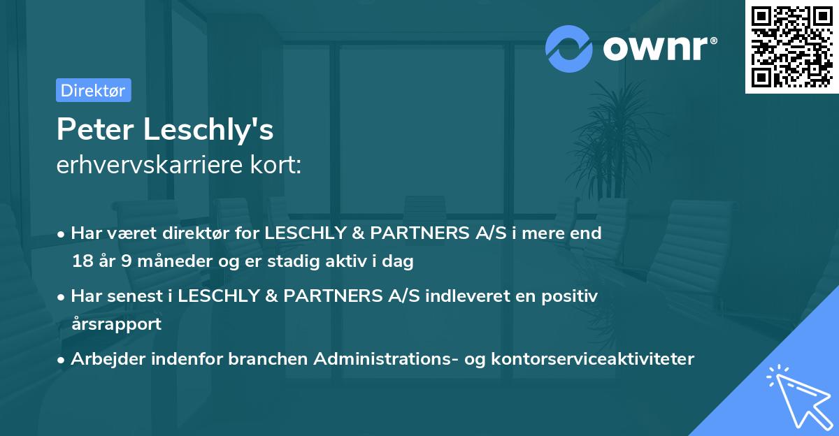 Peter Leschly's erhvervskarriere kort