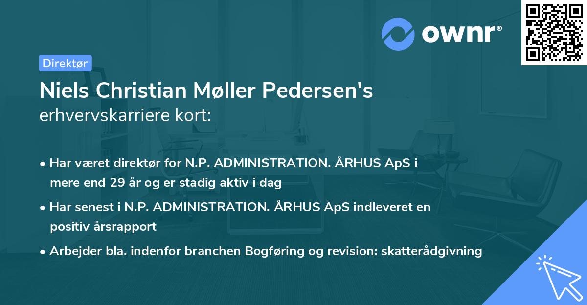 Niels Christian Møller Pedersen's erhvervskarriere kort